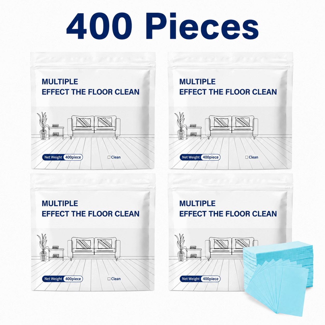 100 Piece Floor Cleaning Tablets Multi - Surface Cleaner for Hardwood Laminate Tile & RV Walls Antibacterial Deodorization Maintenance
