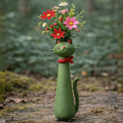 😸 Handcrafted Quirky Cat Vase
