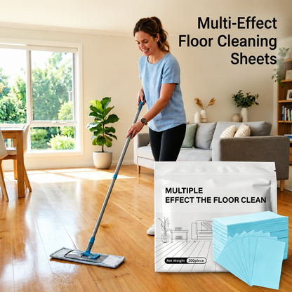 100 Piece Floor Cleaning Tablets Multi - Surface Cleaner for Hardwood Laminate Tile & RV Walls Antibacterial Deodorization Maintenance