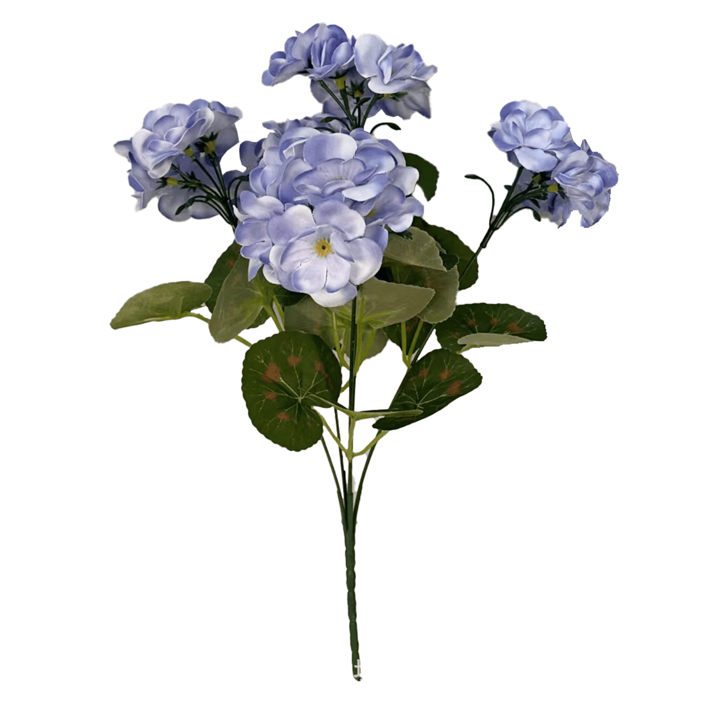 8 bundles of outdoor Artificial Geranium Flowers for Outdoors UV  Resistant Garden Plants Faux Flowers