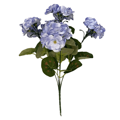 8 bundles of outdoor Artificial Geranium Flowers for Outdoors UV  Resistant Garden Plants Faux Flowers