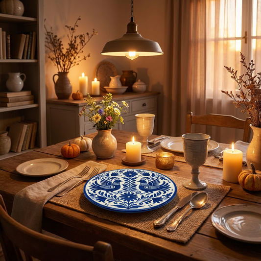 Harmony Birds Round Ceramic Plate