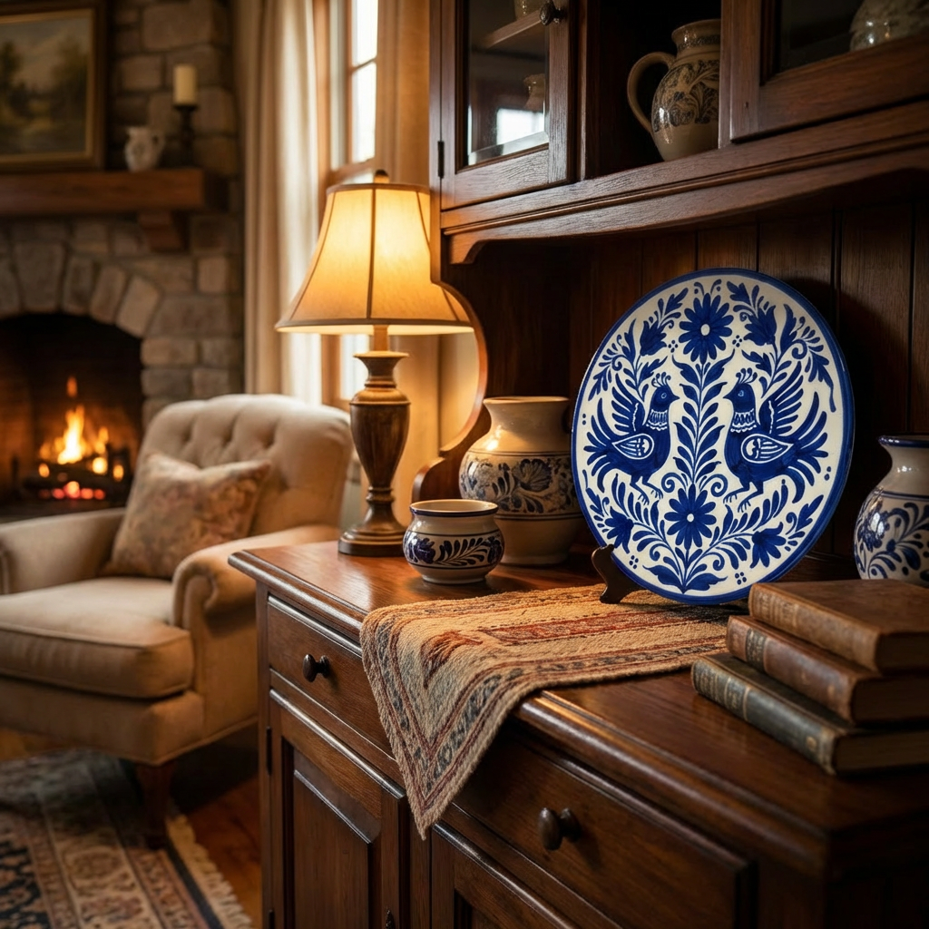 Harmony Birds Round Ceramic Plate