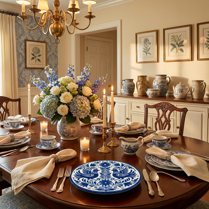 Harmony Birds Round Ceramic Plate