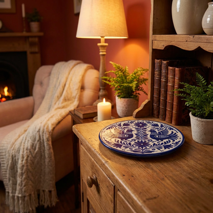 Harmony Birds Round Ceramic Plate