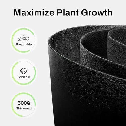 🌱 5-Pack 5 Gallon Grow Bags – Heavy Duty Aeration Fabric Pots with Handles for Vegetables. Flowers & Fruits 🪴
