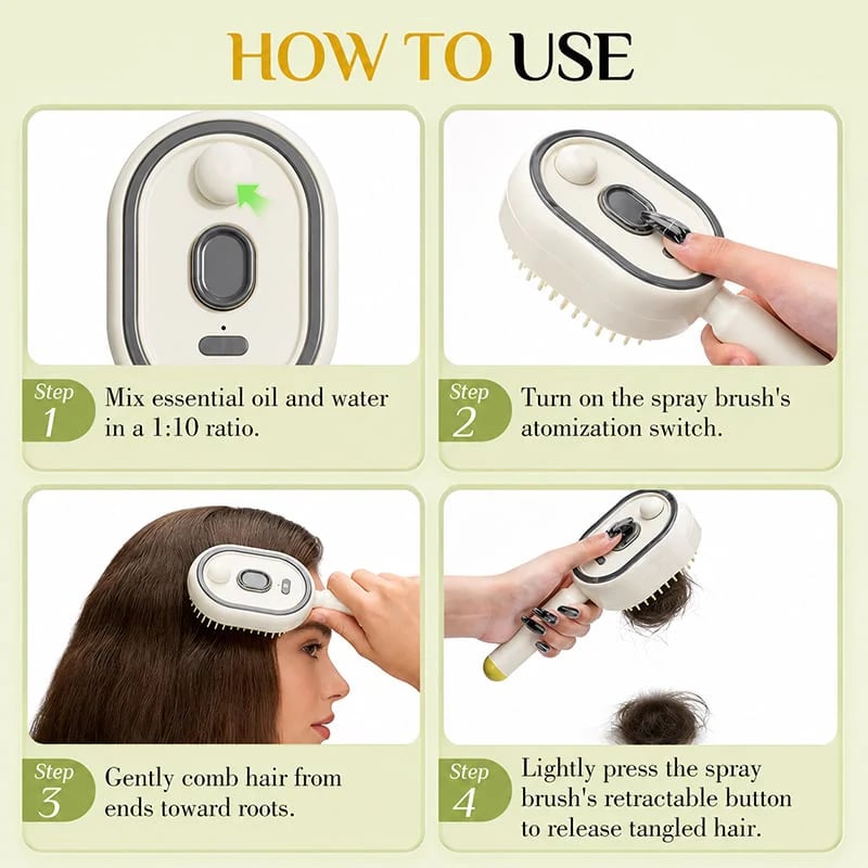 ⛱️Buy 2 Get 1 Free  & Free shipping🔥2026 Electric Steaming Massage Hair Care Brush