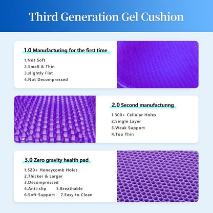 🔥Honeycomb Gel Seat Cushion