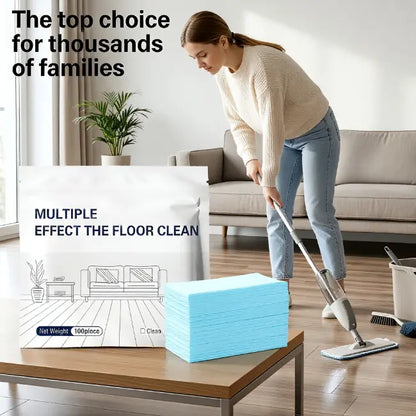 100 Piece Floor Cleaning Tablets Multi - Surface Cleaner for Hardwood Laminate Tile & RV Walls Antibacterial Deodorization Maintenance