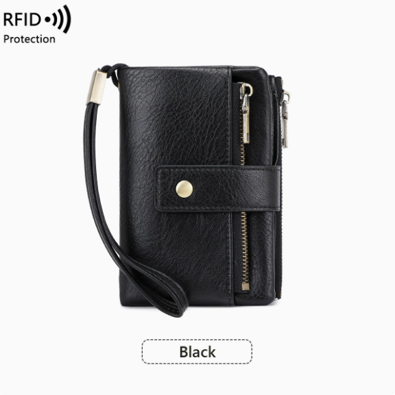 🔥Women's Retro Style RFID Blocking Tri-fold Wallet