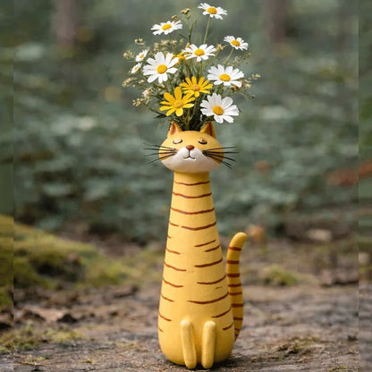 😸 Handcrafted Quirky Cat Vase