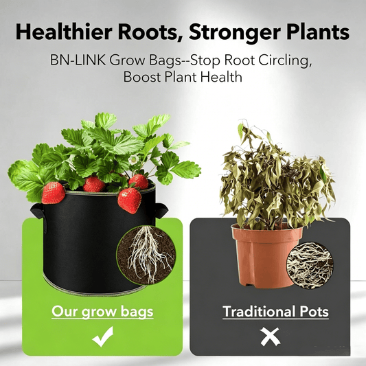 🌱 5 Gallon Grow Bags – Heavy-Duty Breathable Fabric Pots with Handles for Vegetables, Flowers & Fruits