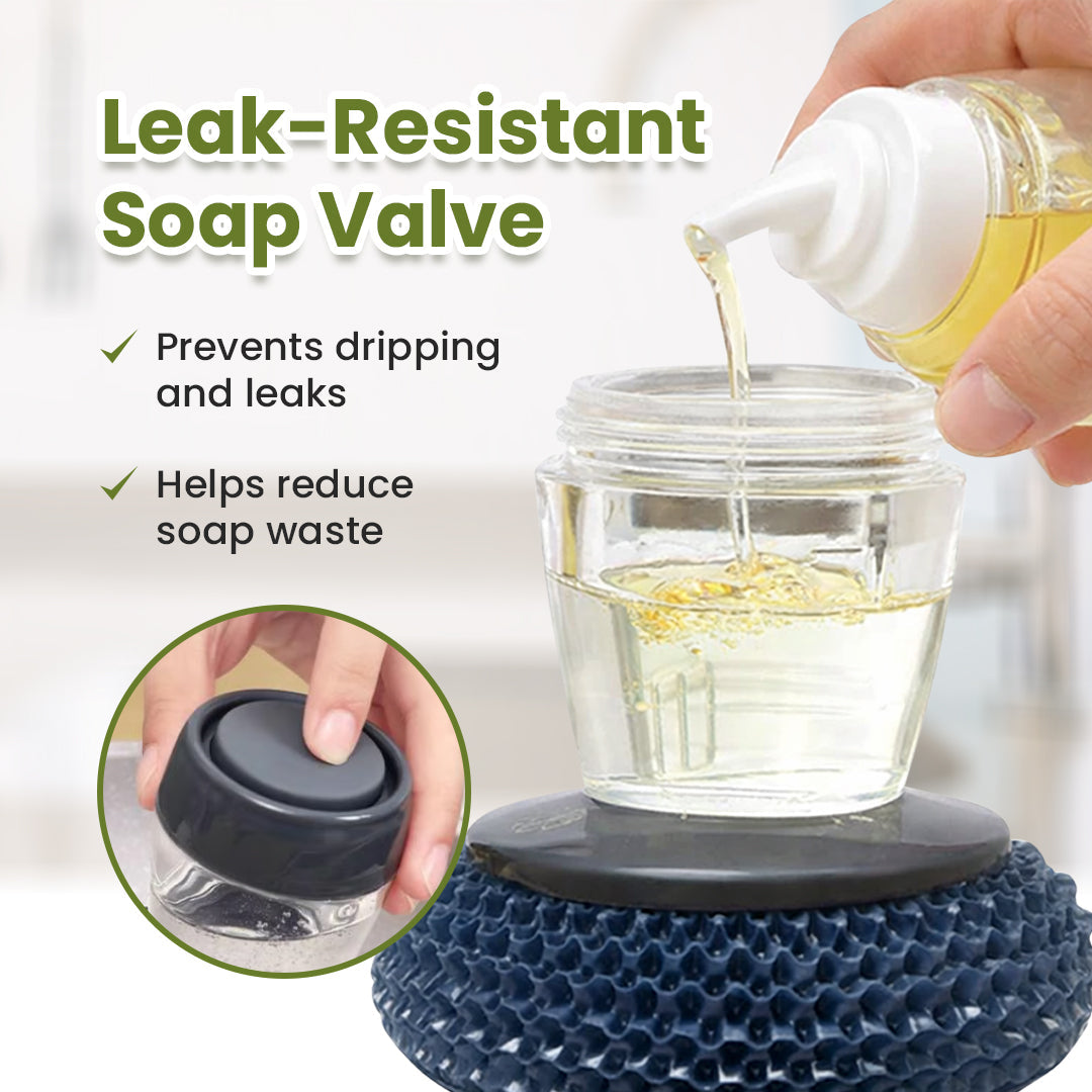 Comfort Grip All-in-One Soap Dispensing Kitchen Scrub