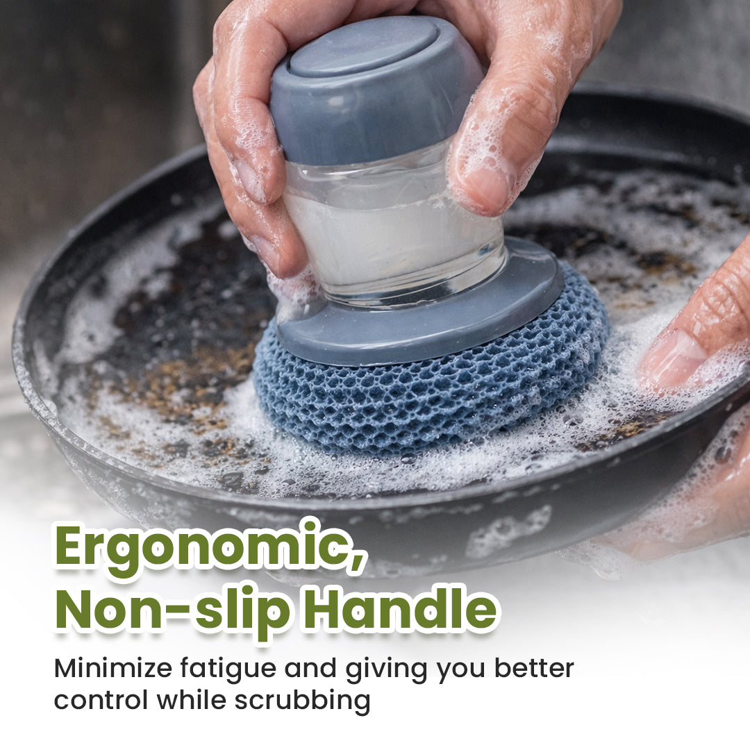 Comfort Grip All-in-One Soap Dispensing Kitchen Scrub